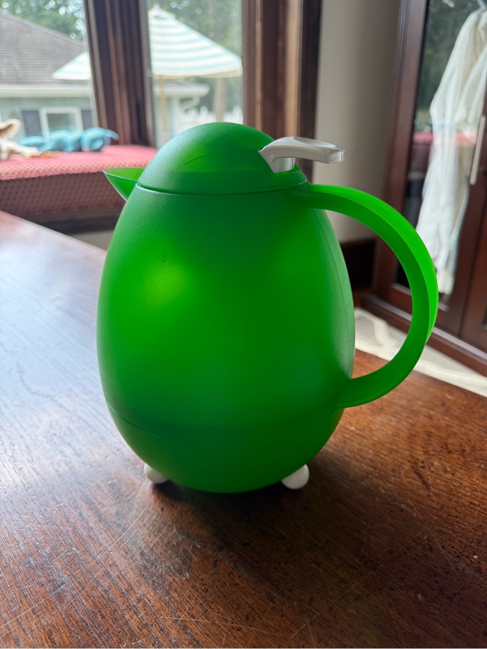 Green Insulated Beverage Carafe Thermos Made in Germany